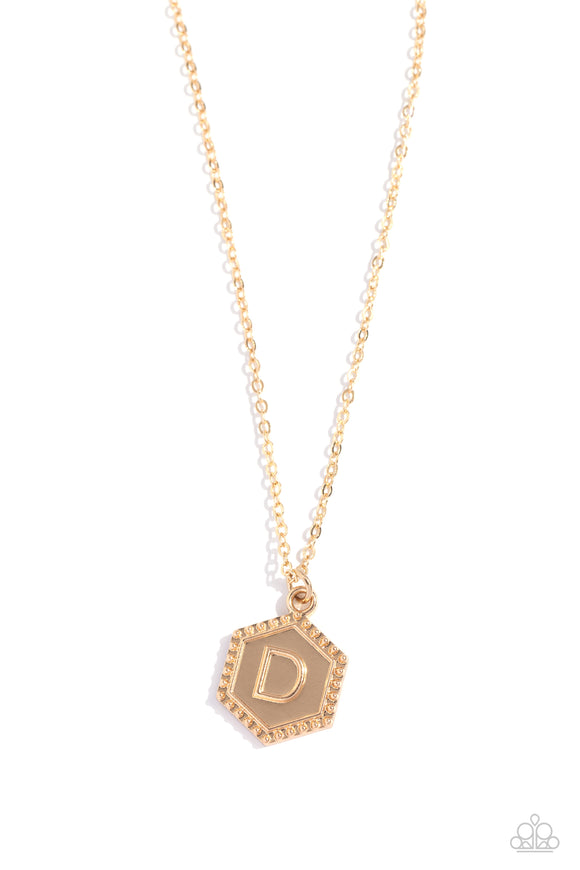 Paparazzi Emblematic Elegance - Gold - D