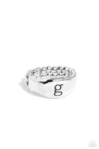 Paparazzi Monogram Memento - Silver - G