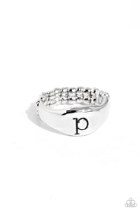 Paparazzi Monogram Memento - Silver - P