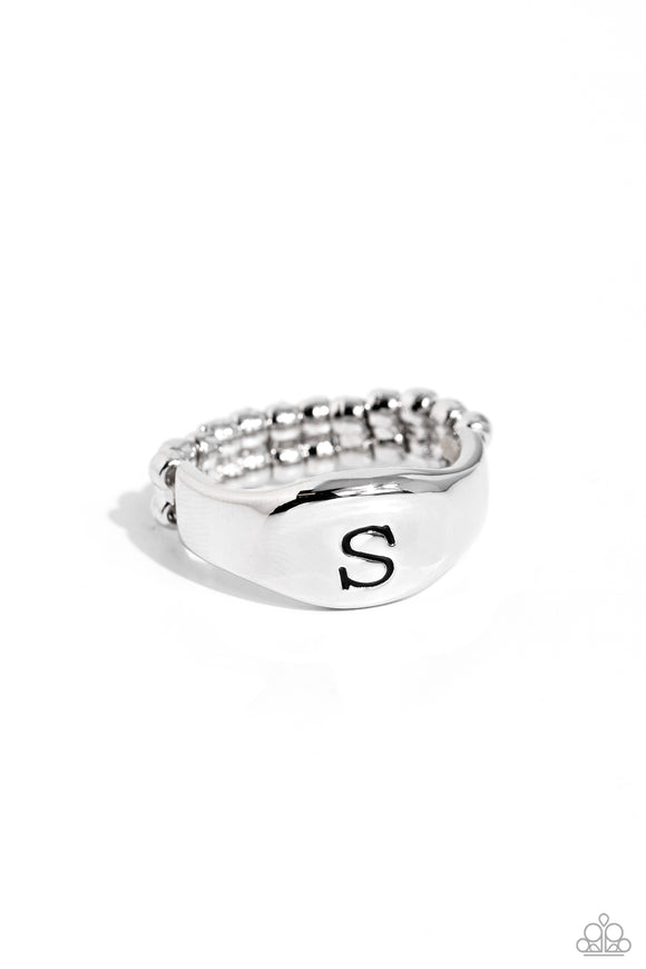 Paparazzi Monogram Memento - Silver - S