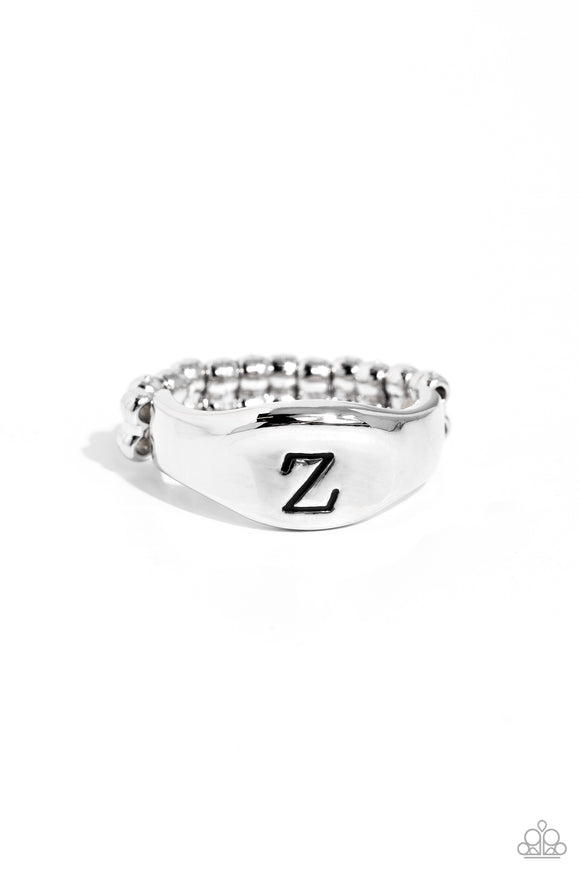 Paparazzi Monogram Memento - Silver - Z