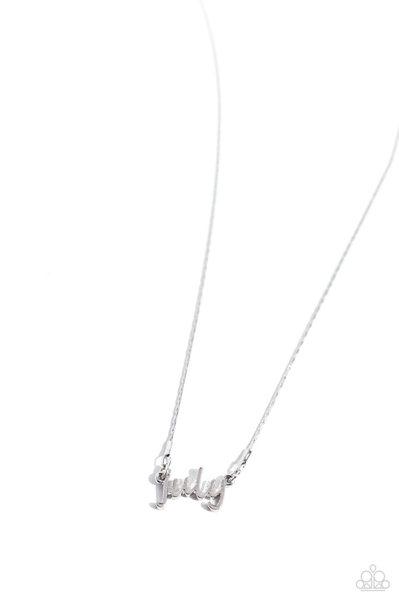 Paparazzi Birth Month Bling - July - Silver