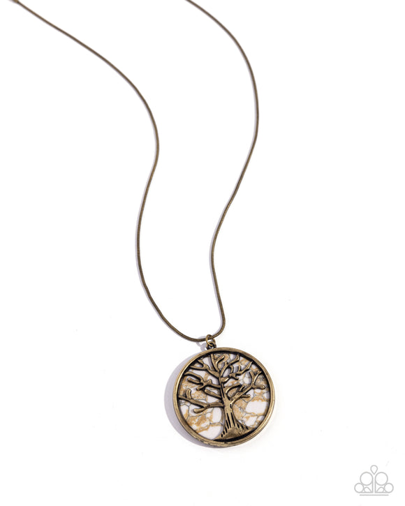 Paparazzi Tree Talisman - Brass