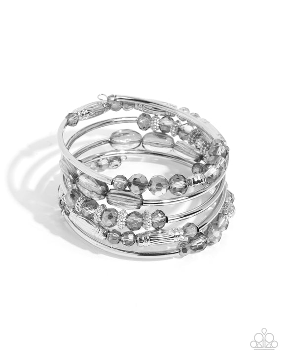 Paparazzi Sassy Stack - Silver