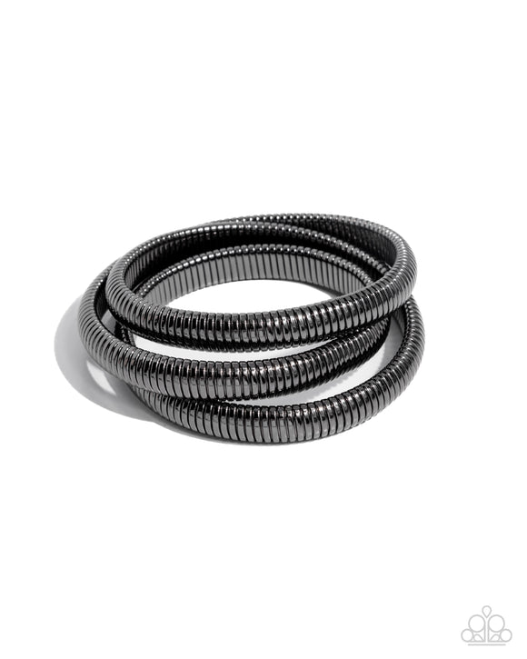 Paparazzi Charismatic Coils - Black