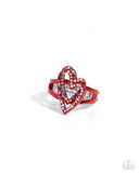 Paparazzi Hybrid Heart - Red