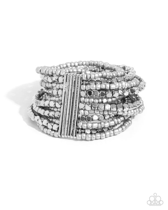 Paparazzi Spirited Stack - Silver