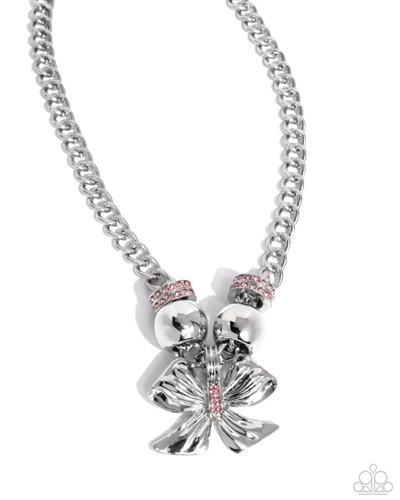 Paparazzi Big Deal Bow - Pink