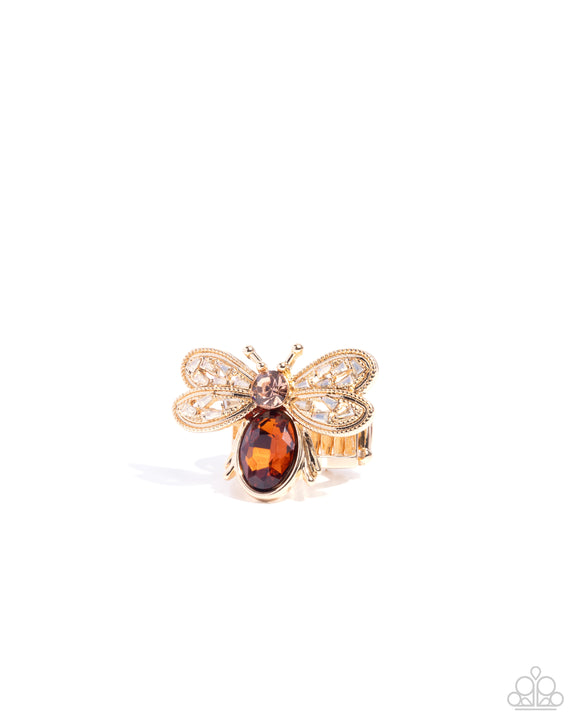 Paparazzi Bedazzled Bee - Brown