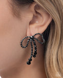 Paparazzi Black Tie Bow - Black