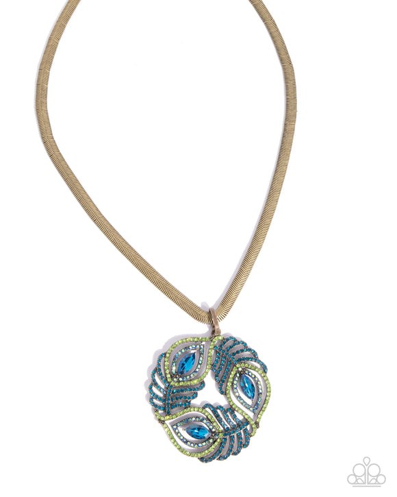 Paparazzi Peacock Patchwork - Brass