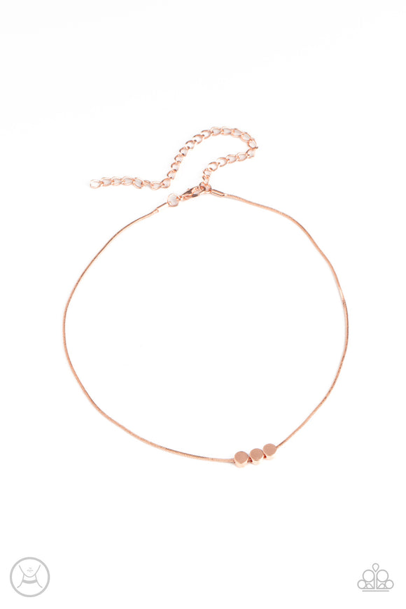 Paparazzi Dynamically Dainty - Copper- Choker