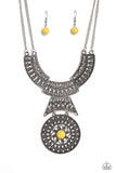 Paparazzi Fetching Filigree - Yellow