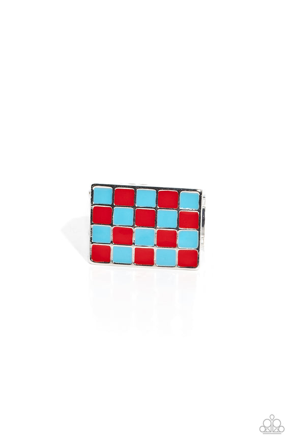 Paparazzi Checkerboard Craze - Red