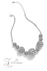 Paparazzi Undaunted - White Zi Necklace