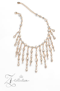 Paparazzi Alluring - Gold Zi Necklace