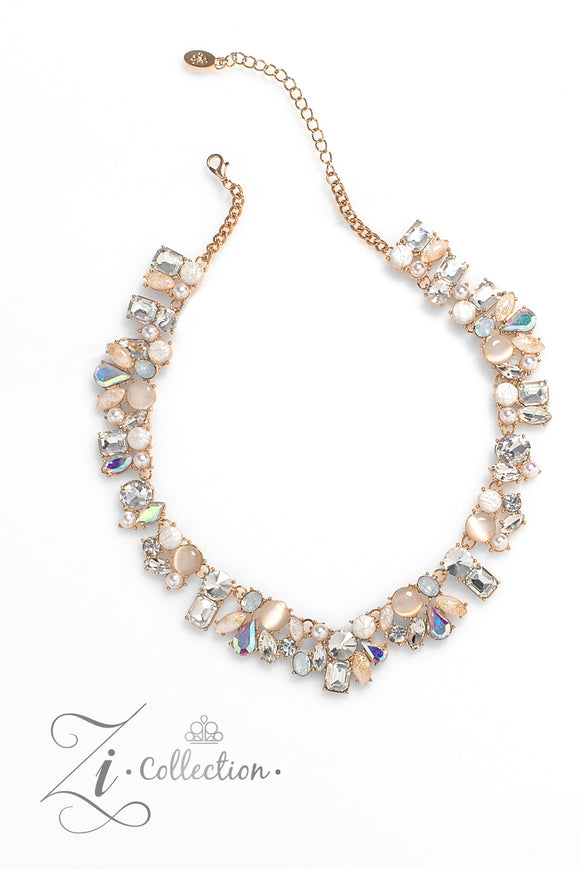 Paparazzi Enchanting - Gold Zi Necklace