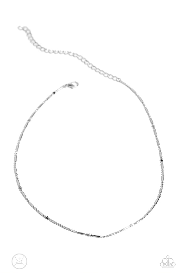 Paparazzi Serenity Strand - Silver choker